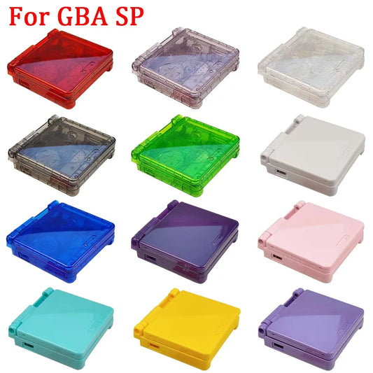 New 13 Colors Housing Shell Replacement For GBA SP High Quality Crystal Housing Shell Case For GBASP All LCD Screen Kits